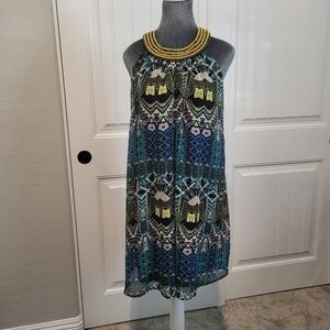 FRANSESCA'S Alya Beaded Halter Dress, Like New